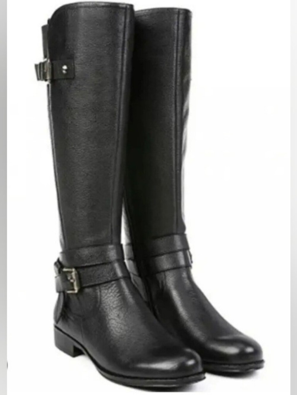 LUCKY BRAND Classic Women's Tall Buckle Riding Boots in Black
